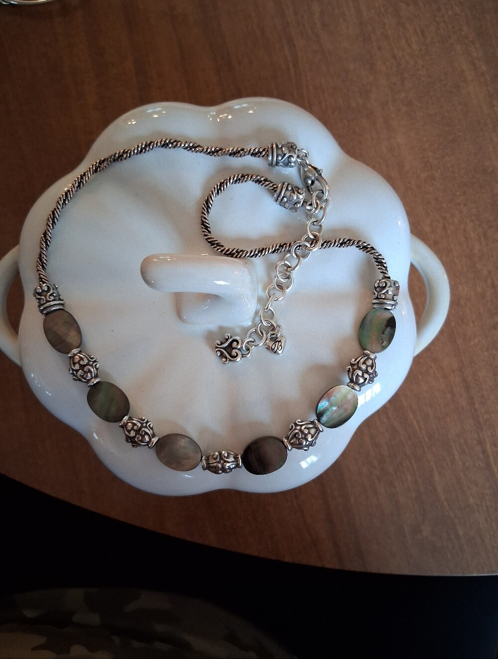 Brighton Puau Abalone Shell Necklace Rare &Retired